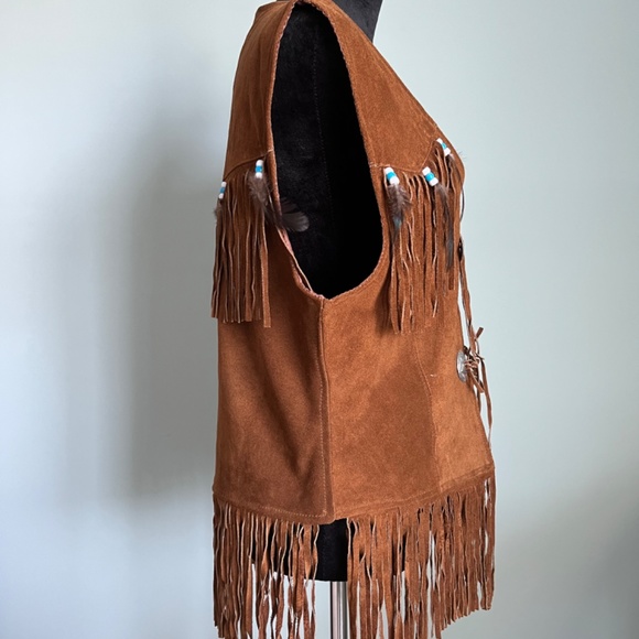 NWOT Dream Apparel Genuine Leather Western Style Vest XL - Picture 3 of 7